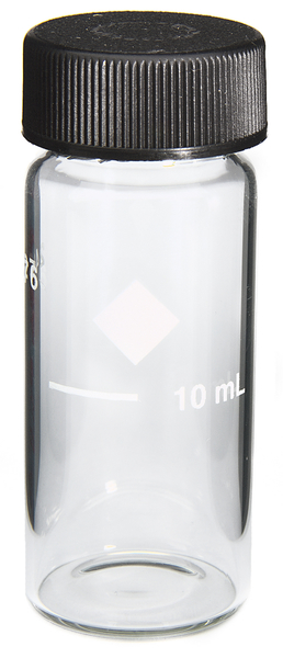 2427606：1英寸10ml圆形玻璃比色瓶
